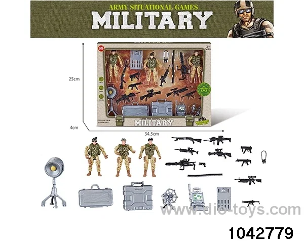 Military sets in window box
