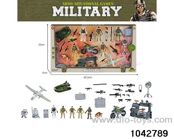 Military sets in window box