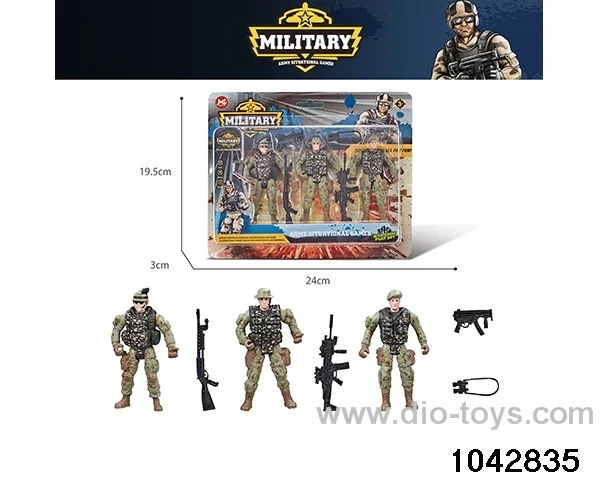 Military sets in clam shell