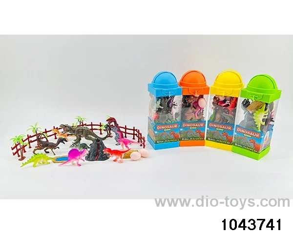 Dinosaur scene in Hand box