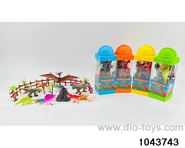 Dinosaur scene in Hand box