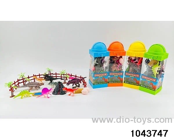 Dinosaur scene in Hand box