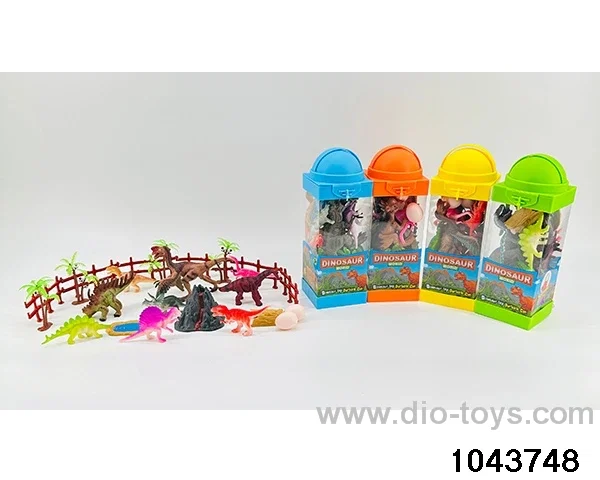 Dinosaur scene in Hand box