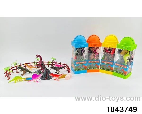 Dinosaur scene in Hand box