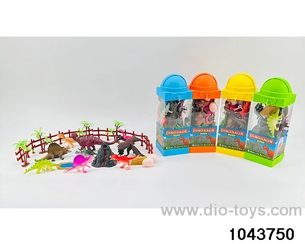 Dinosaur scene in Hand box