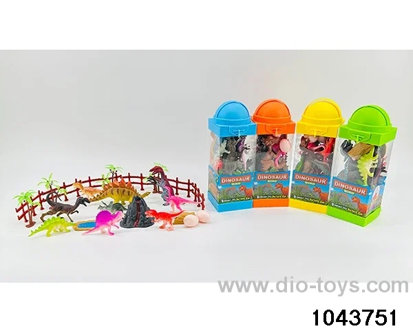 Dinosaur scene in Hand box
