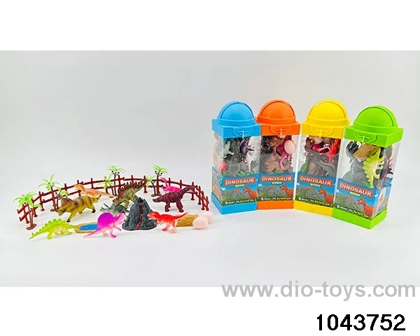 Dinosaur scene in Hand box