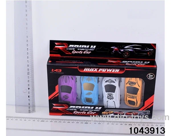 pull back car in color box
