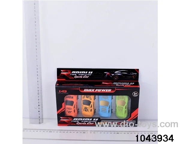 pull back car in color box