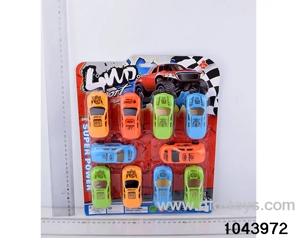 pull back car in Blister card