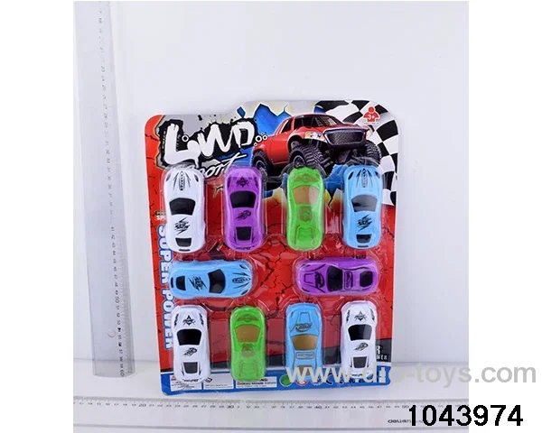 pull back car in Blister card