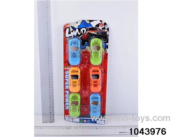 pull back car in Blister card