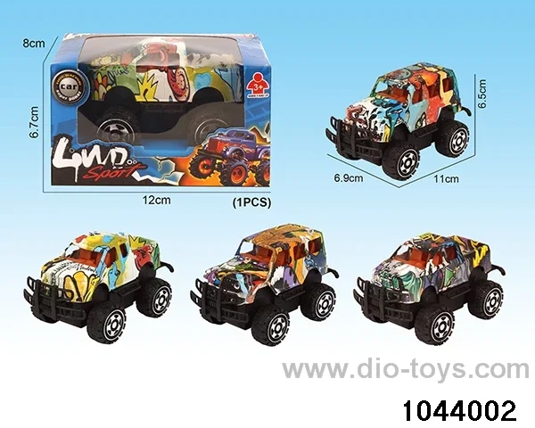 pull back car in color box