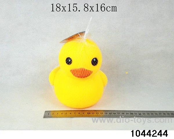 (GCC) 16cm plastic lined rhubarb duck in Net bag