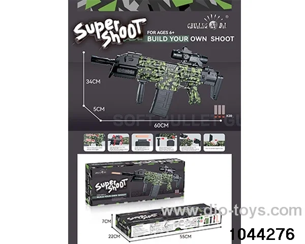 Electric soft bullet gun in color box