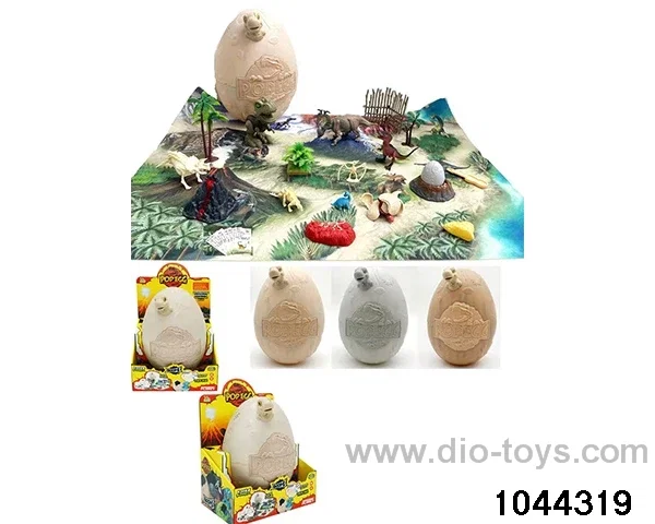SUPER LARGE DINOSAUR EGG COMBINATION (ACOUSTO-OPTIC VERSION, 3 COLORS IN TOTAL) IN DISPLAY BOX