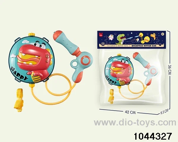 BACKPACK WATER GUN DINOSAUR in PP bag with header