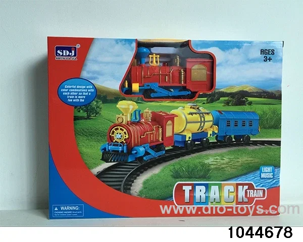 Electric rail train (tank compartment) (light train sound) in window box