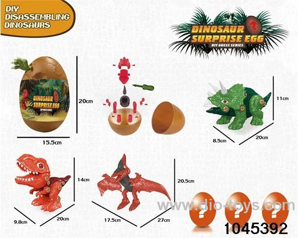 Disassembly and assembly of dinosaur eggs in egg box