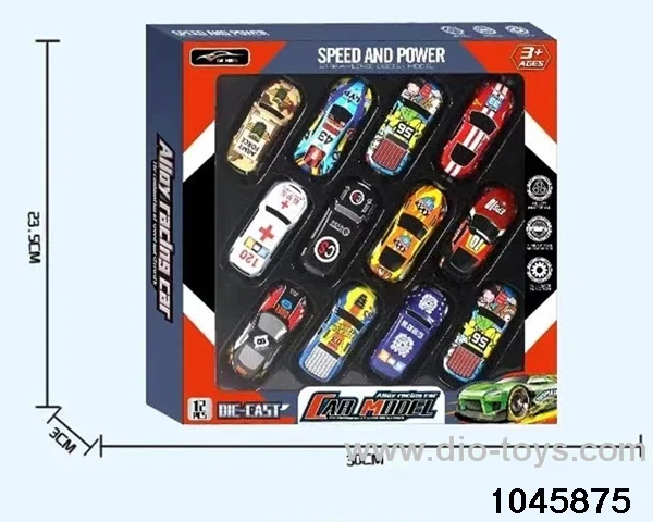 12pcs alloy car