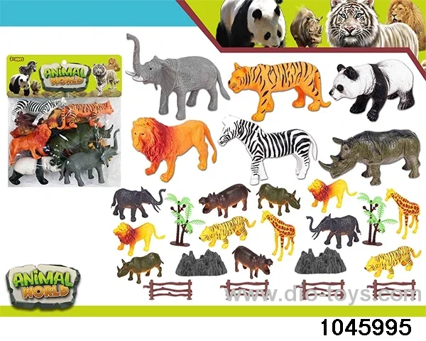 26pcs Animal Set in PP bag with header
