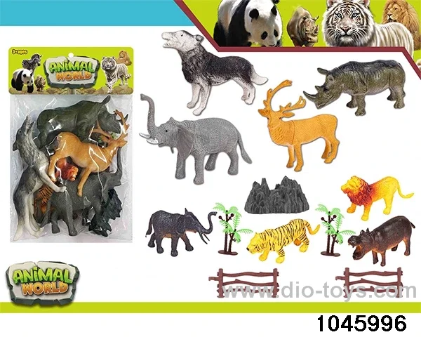 13pcs Animal Set in PP bag with header