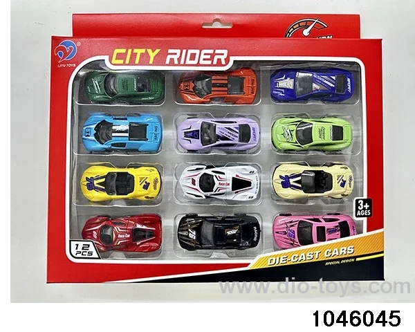 1:64 Scooter Alloy Car (12pcs) in window box