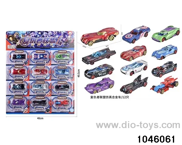 Alloy Car/12pcs in HangTag