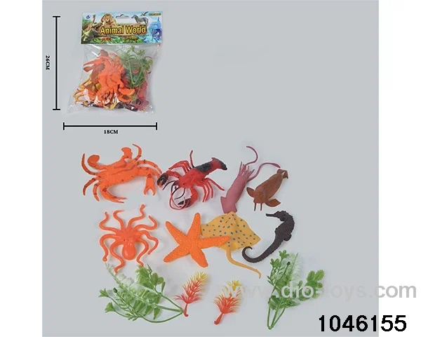 8pcs Animal Set in PP bag with header