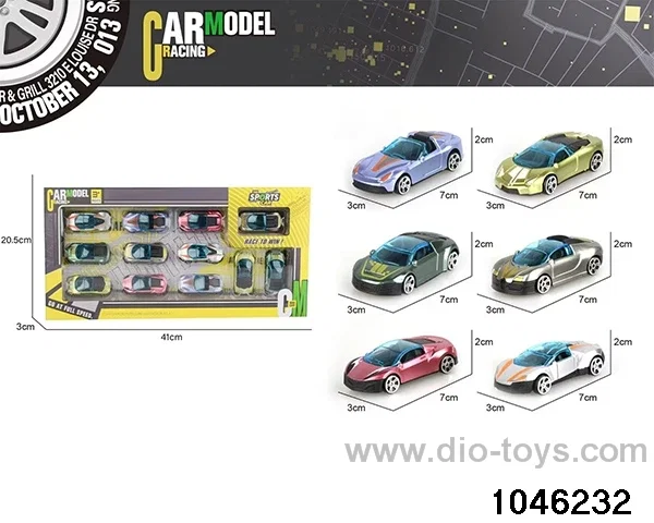 12pcs sliding vehicle in window box