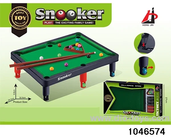 Flocked Billiard Set in window box