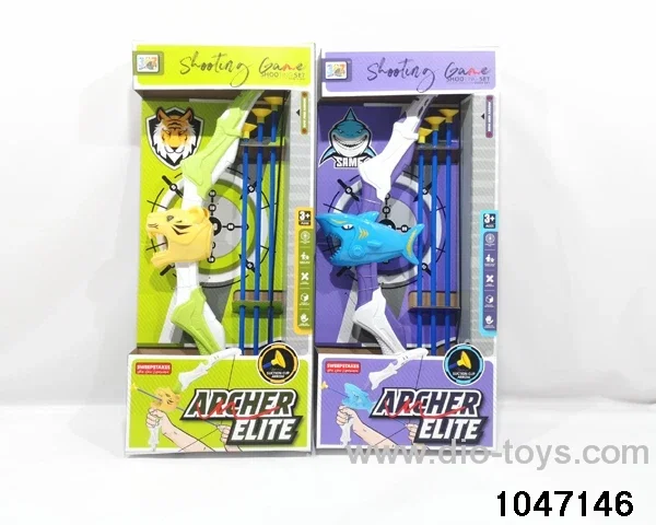 bow and arrow in color box