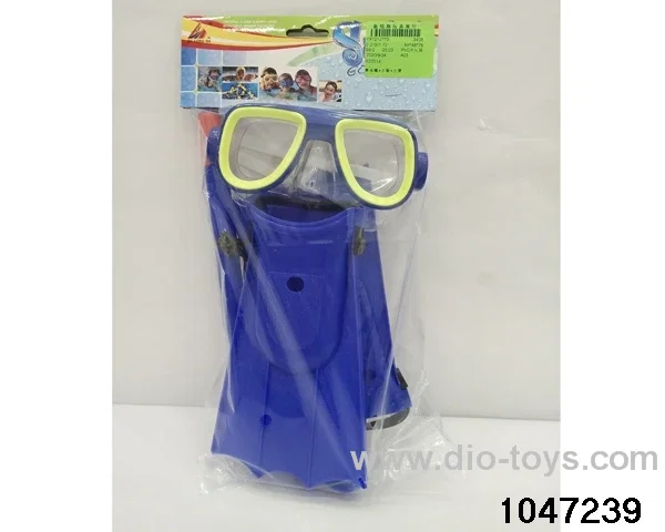 Diving Goggles+Small Shoes+Small Tubes in PP bag with header