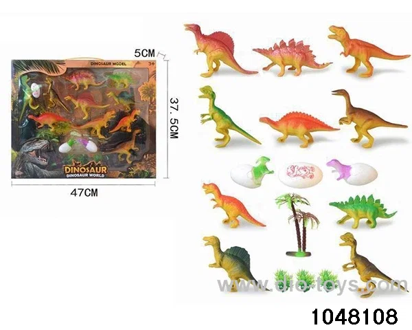 Window Box Hollow Dinosaur Set in 17pcs window box