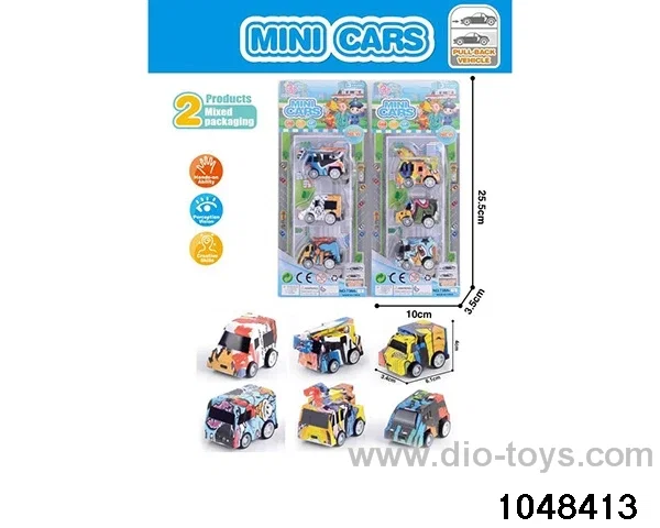 pull back car in Blister card