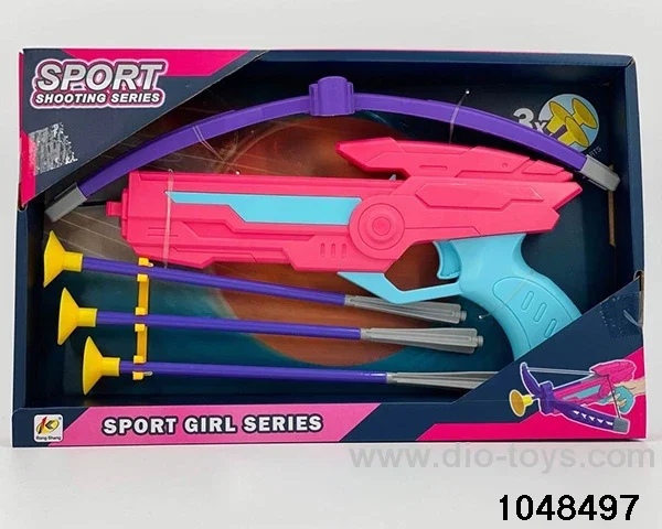 Bow and arrow gun in window box