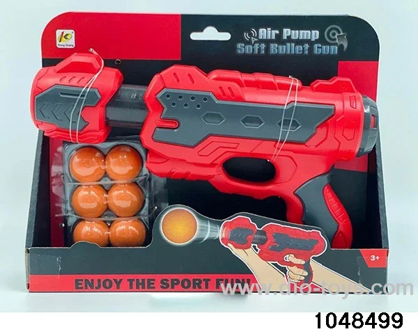 Aerodynamic gun in display box