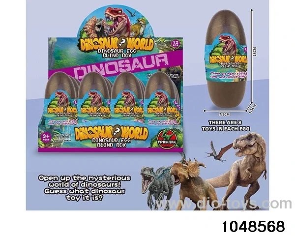 1 egg for 8 PVC dragons in display box