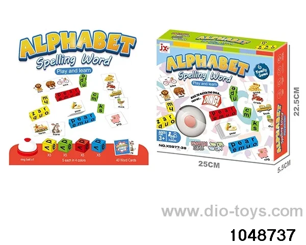 Alphabet Spelling Word Game in color box