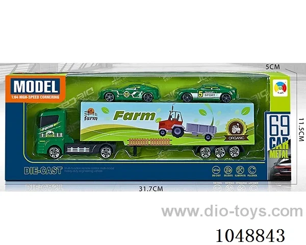 Alloy farmer series container with 2 alloy cars