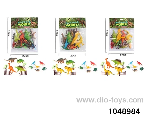Dinosaur Set in PP bag with header