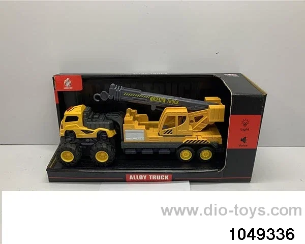 Alloy engineering crane with light music in display box