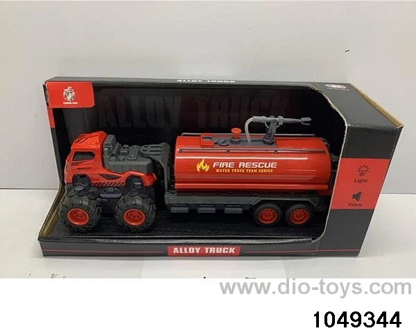 Alloy engineering crane with light music in display box