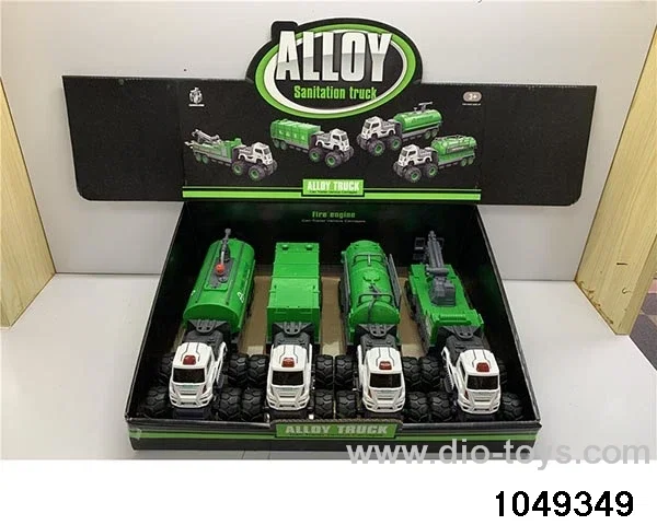 Alloy engineering crane with light music in display box