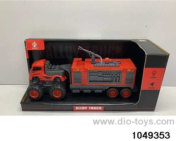 Alloy engineering crane with light music in display box