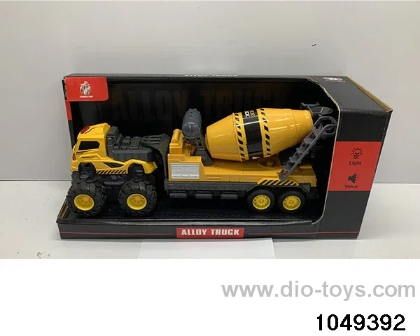 Alloy engineering crane with light music in display box