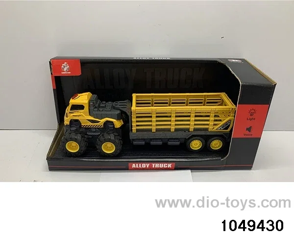 Alloy engineering crane with light music in display box