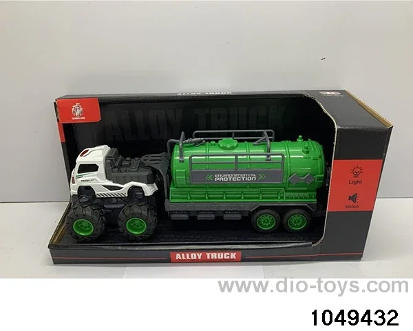 Alloy Sanitation Vehicle with Lights & Music in display box