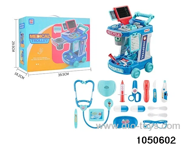 medical tools in color box