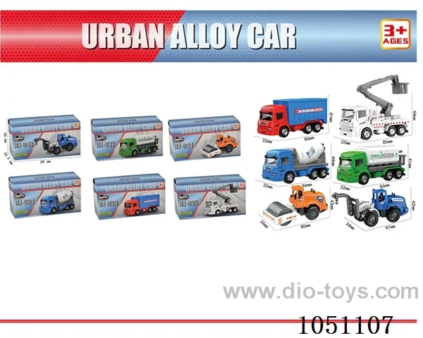 1: 64 city alloy cars\/6 mixed models